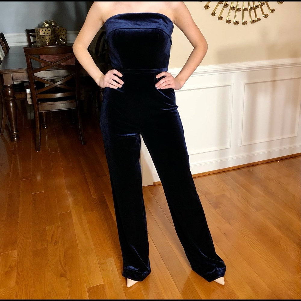 Ieena by MacDuggal velvet jumpsuit